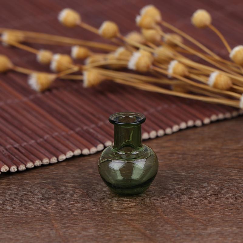 1PC Neueste Porzellan Dekoration Vase Topf Vielseitig Glas 1:12 Puppenhaus Miniatur Spielzeug grün
