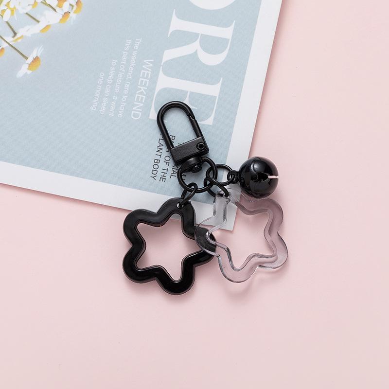 2 Stück Koreanische Version von Ins Kleine Frische Farbe Kleiner Stern Glocke Schlüsselanhänger Bonbonfarbe Schlüsselanhänger Anhänger Frauen Tasche Schlüsselanhänger Zubehör