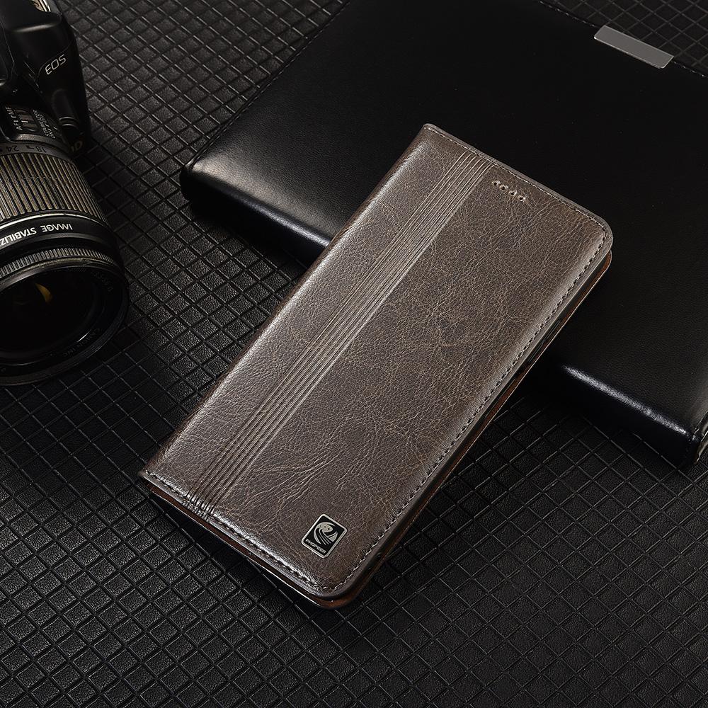 Vertikale Linie Echtes Leder Klapphülle Für Asus Rog Phone 3 5 5S 6 6D 7 8 9 Pro FE Ultimate Hülle Kartenfächer Kratzfest Rog Phone 6 grau