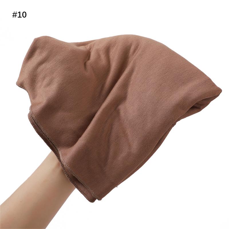 80*180cm Große Größe Modal Rayon Baumwolle Jersey Hijab Schal Ramadan Langes Muslimisches Tuch Einfaches Weiches Turban Wickeltuch Damen Stirnband brown
