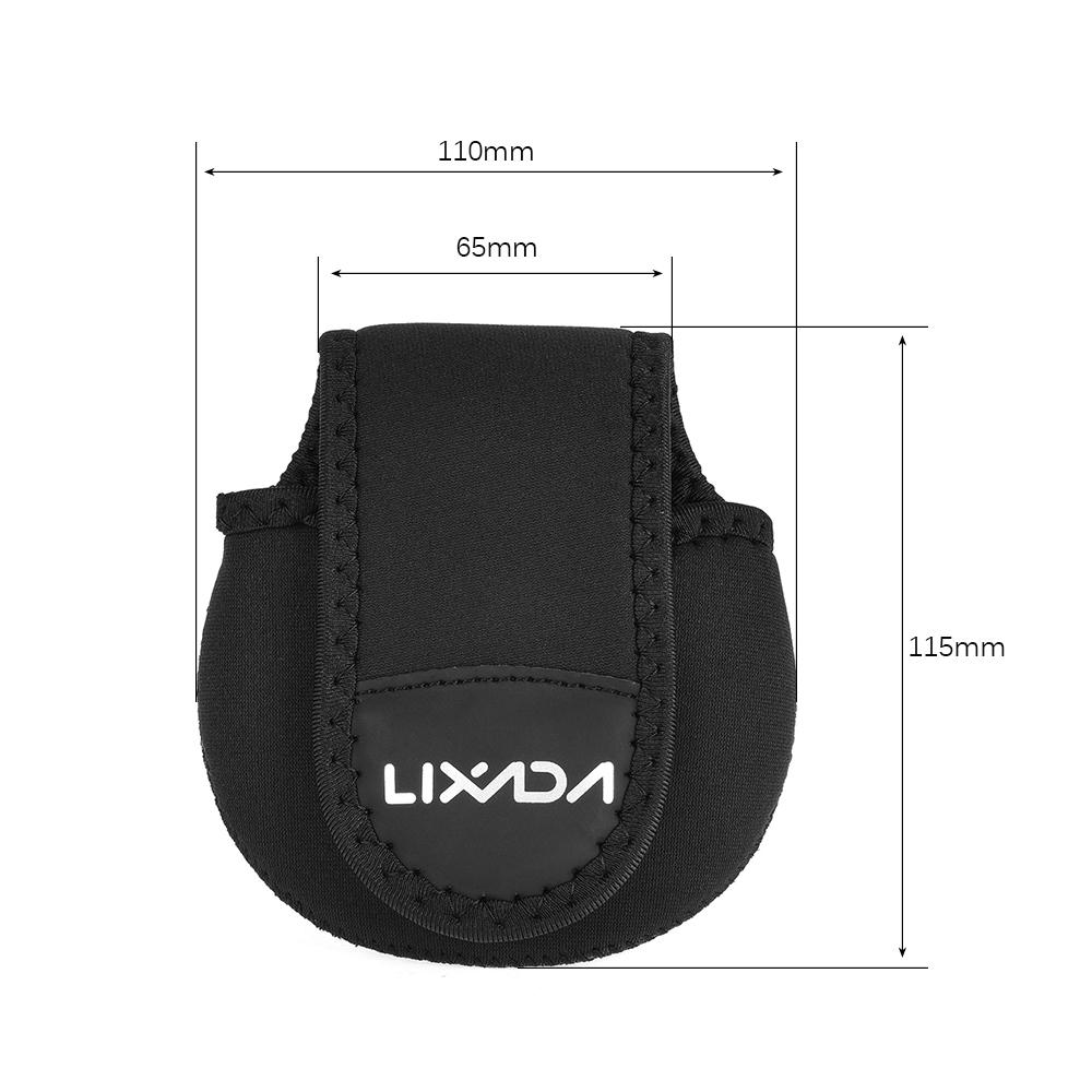Spinnrolle Baitcasting Angelrolle Tasche Schutzhülle Schwarz schwarz