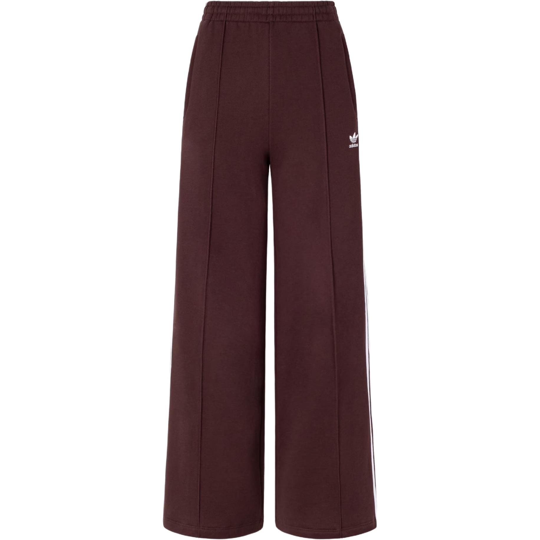 Adidas Originals Adicolor FW24 Weitbein-Jogginghose Damen Jogginghose Dunkelgrau Braun IS6912 S
