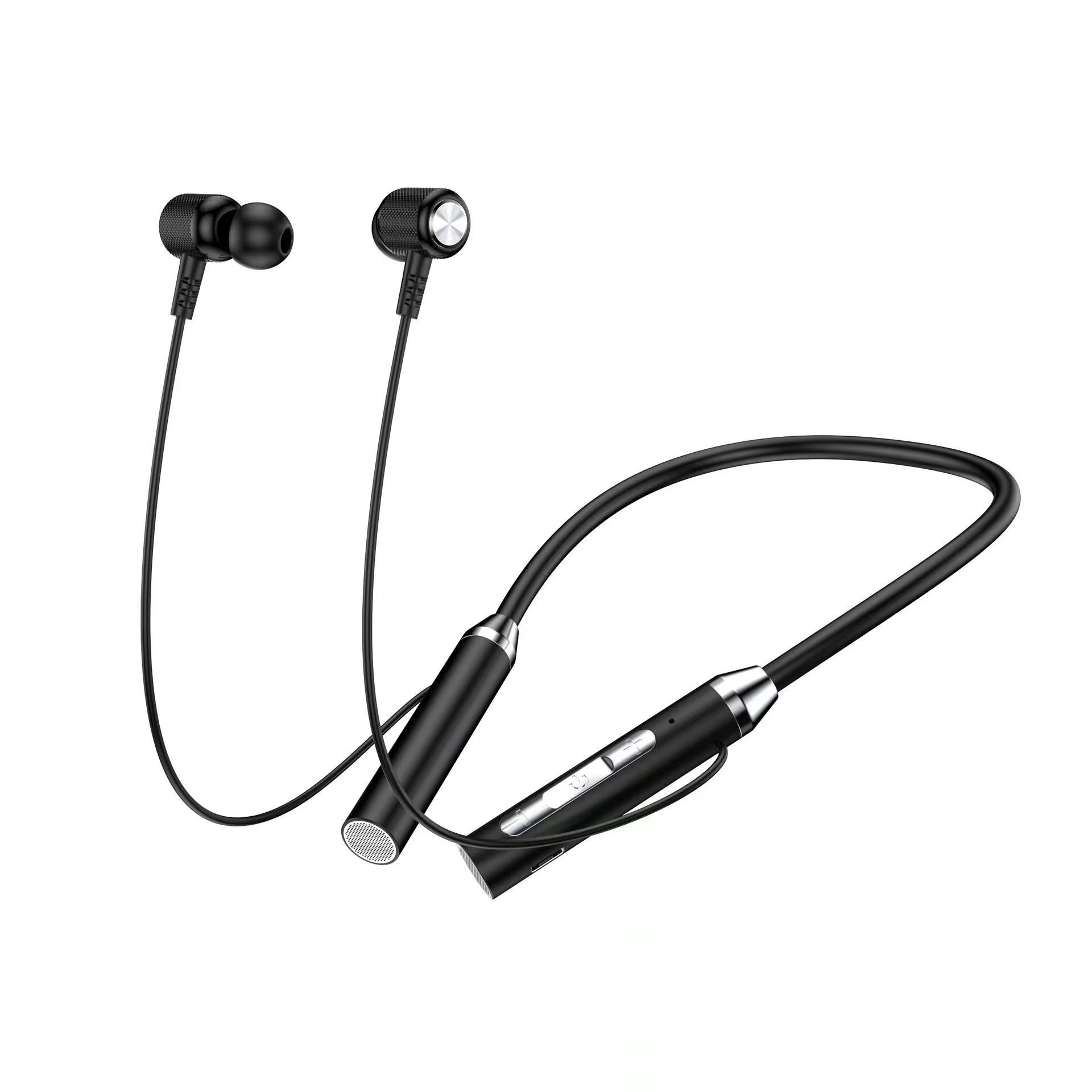 Bluetooth-Ohrhörer, kabellose Kopfhörer, magnetisches HIFI-Sport-Nackenband, Nackenbügel-Headset, 9D HiFi-Stereo-TWS-Ohrhörer mit Mikrofon für Samsung Xiaomi