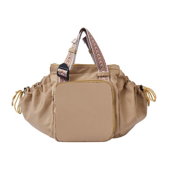Verwandelbarer Tote-Rucksack Großes Fassungsvermögen Damen Schultertasche Lässige Umhängetasche für Kosmetik Windel Reise Arbeit khaki