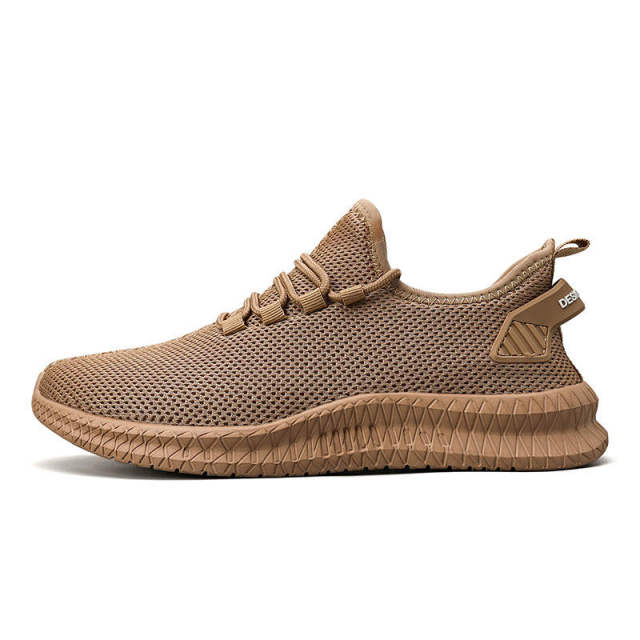 Laufschuhe Mann 33 -44 Sport für Männer Dicksohlige Mesh-Sneaker Bot Sneakers Mann Sport International Tennis Luxuriös 44 braun