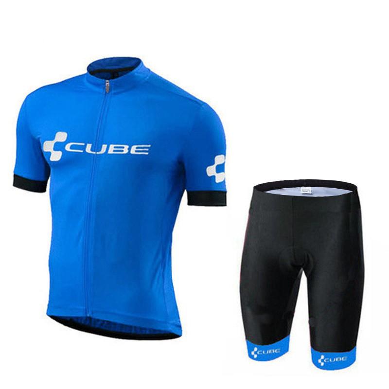 CUBE Fahrradtrikot Kurzarm Schnelltrocknend Fahrradbekleidung Rennrad MTB Rollschuhlaufen Unisex Sportbekleidung XL black