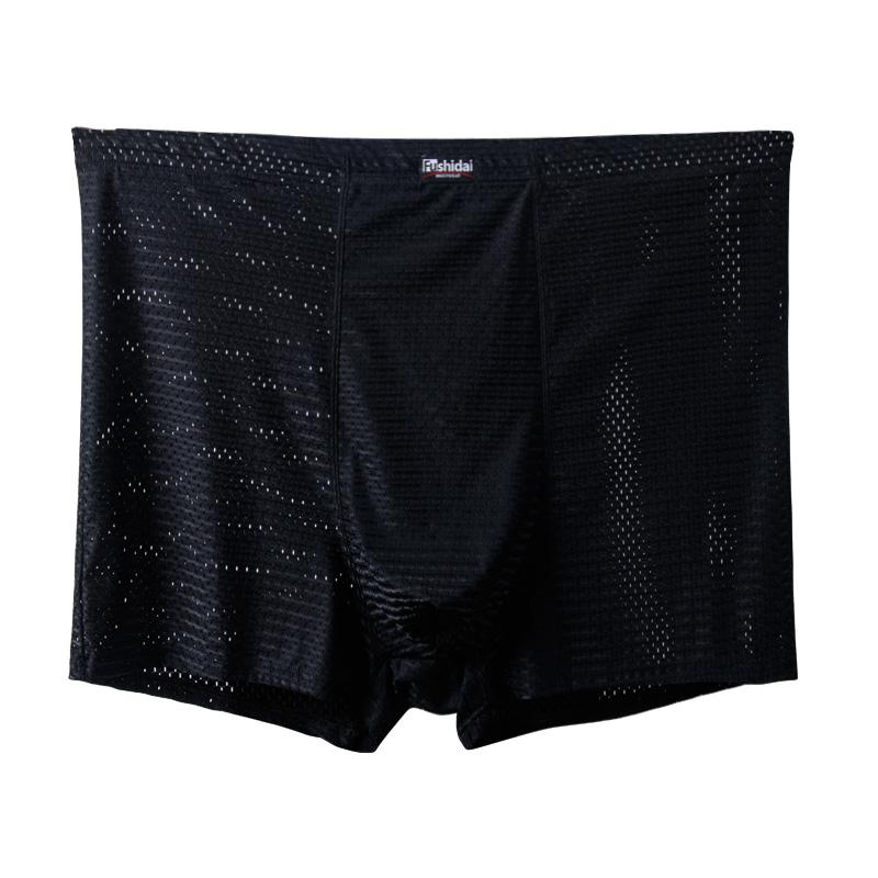 Herren-Unterwäsche, große Größe, Unterhose, Eisseidenhöschen, Unterwäsche, große Boxershorts, Knickers, 3XL, 4XL, 5XL, 6XL, 7XL, 8XL, 9XL, 10XL, 11XL, 12XL, 13XL 13XL schwarz