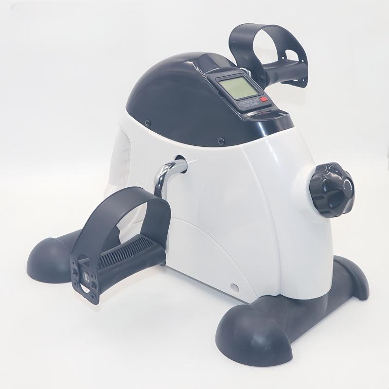 Mini Heimtrainer Heimtrainer Untertisch-Pedaltrainer Einstellbarer Magnetischer Widerstand Arm-Bein-Trainer LCD-Display Heim-Fitnessstudio gray