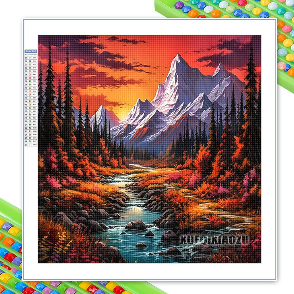 Kunst Diamantmalerei Fantasy Sternenhimmel Heimdekoration Kunst Landschaft Kreuzstich Set Vollrunde Diamantmosaik Round 20x20cm