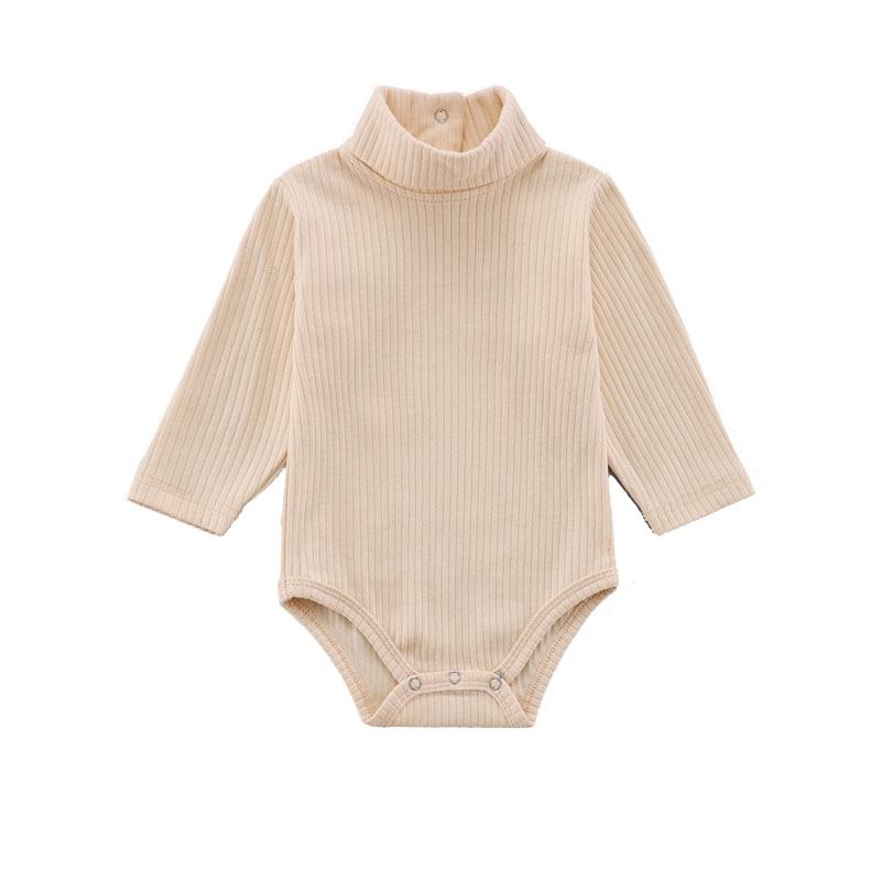 Baumwolle Baby Body Frühling Herbst Baby Junge Mädchen Kleidung für Neugeborene Körper Kinder Overall Babys Kleinkind Bodys Säuglings Kleidung 12M(80) beige
