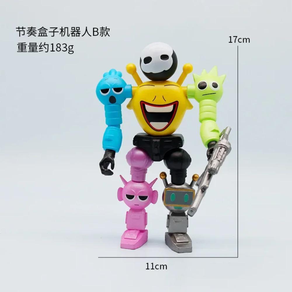 NEU 17cm Spielzeug Sprunki Roboter zum Zusammenbauen Actionfiguren Modell Schreibtischornamente Dekoration Puppen Kinderspielzeug Weihnachtsfeier Geschenke rot