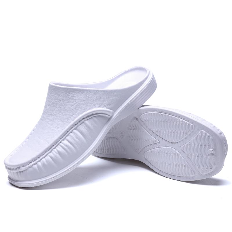 Fahion Herren Halbschuhe Atmungsaktive Herren Freizeitschuhe Outdoor Indoor Herren Slipper Eva Hausschuhe Flats Bequeme Herren Sneaker 41 weiß