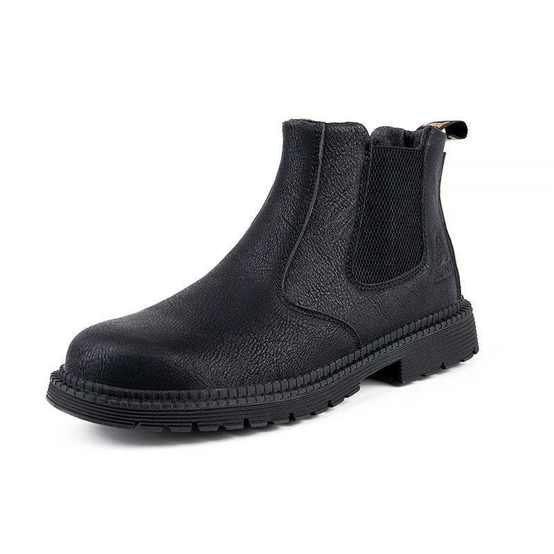 Industrielle Arbeitsschuhe mit Gummisohle Arbeitsschuhe Leichte Sicherheitsschuhe Stahlkappe 39 schwarz