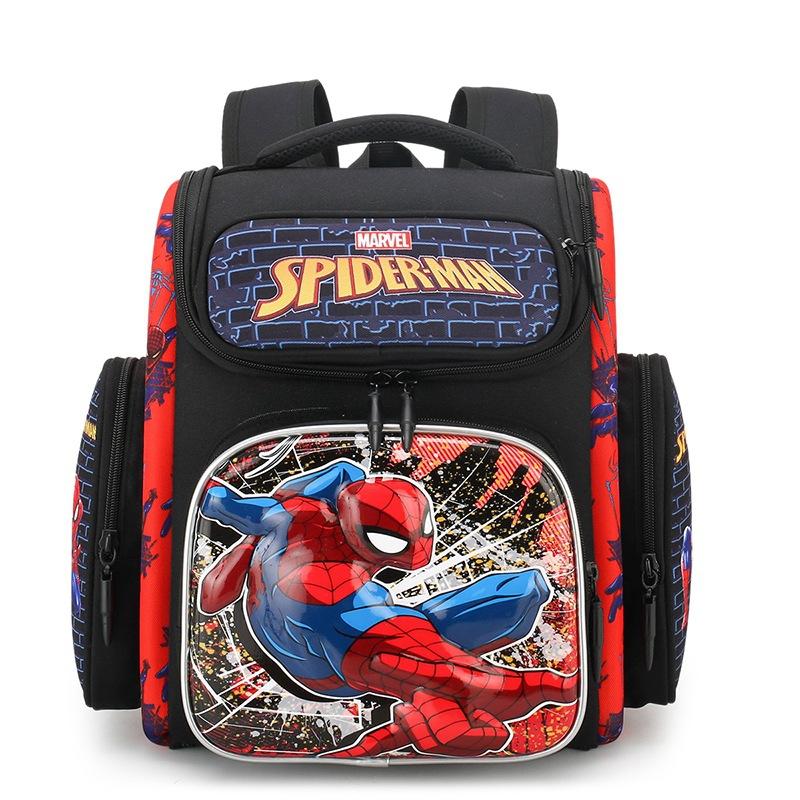 Schulrucksack für Kinder Klassen 2-3, PC-Hartschalen-Weltraumrucksack, Leichter ergonomischer Schüler-Ranzen, Wasserabweisend, für Jungen Mädchen Spider