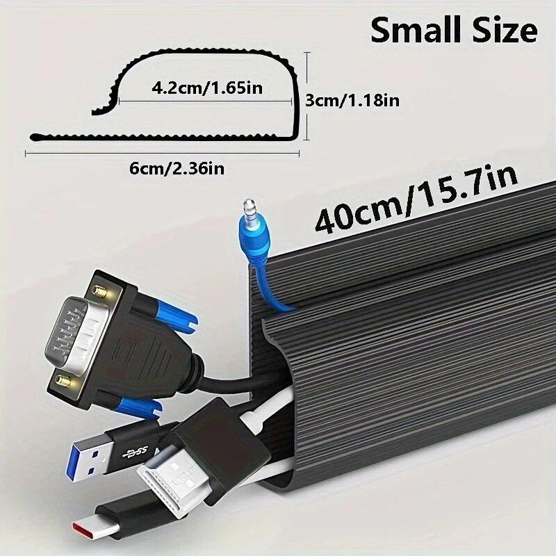 Kabelmanagement unter dem Schreibtisch, Kabelkanal, Kabelführung für den Schreibtisch, Kabelführungsfach für den Schreibtisch ohne Bohren