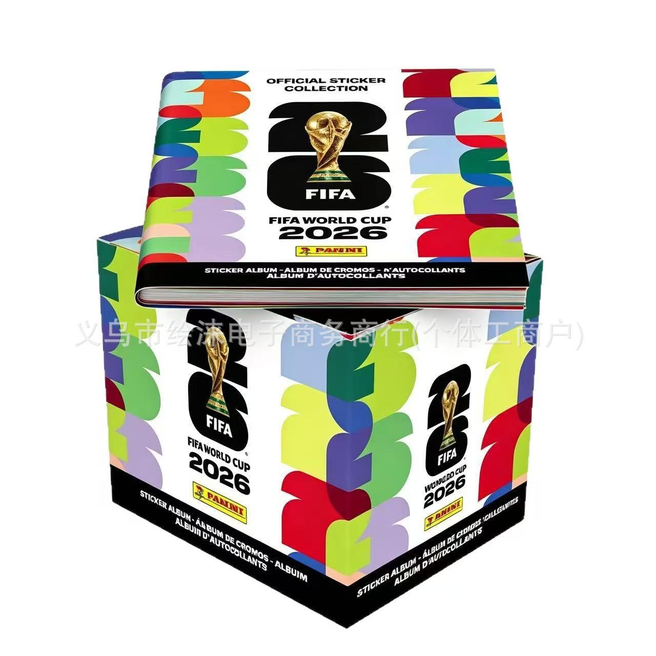 FIFA Fussball-Weltmeisterschaft 2026 Offizielles Sticker-Sammelalbum Sticker-Pack Sammlerbuch Fußballfan Geschenk Souvenir 50 pack of stickers