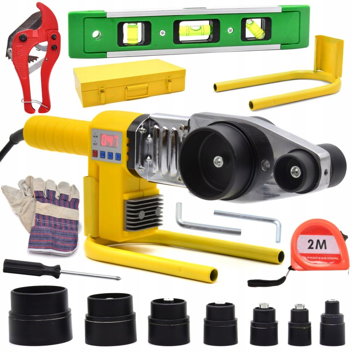 LCD-Schweißgerät für PP-PVC-Rohre, 16–63 mm, 2800 W