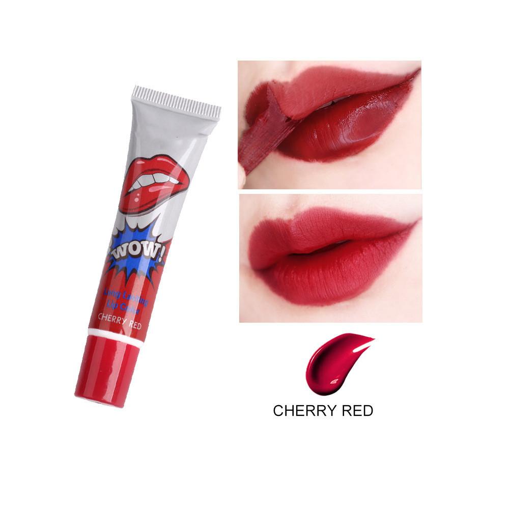 6 Farben Tear Pull Flüssiger Lippenstift Langanhaltende Lipgloss-Maskenbasis Wasserdichte Feuchtigkeitscreme Make-up Peel-Off-Lipgloss-Kosmetik