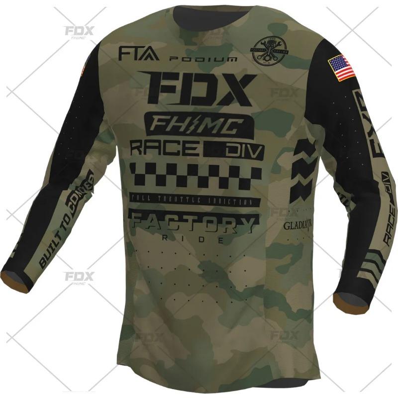 2024 Racing Downhill Trikot Mountainbike Motorrad Radsport Crossmax Shirt Ciclismo Kleidung für Herren MTB Trikot MX Ranger Fdx DH 5XL