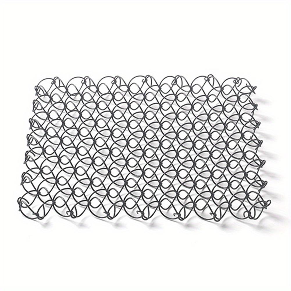 Isolierte Outdoor-Frühlingsmatte 304 Edelstahl Wärmeisolierpad Untersetzer Heißpad für heiße Gerichte Töpfe und Pfannen zum Campen schwarz