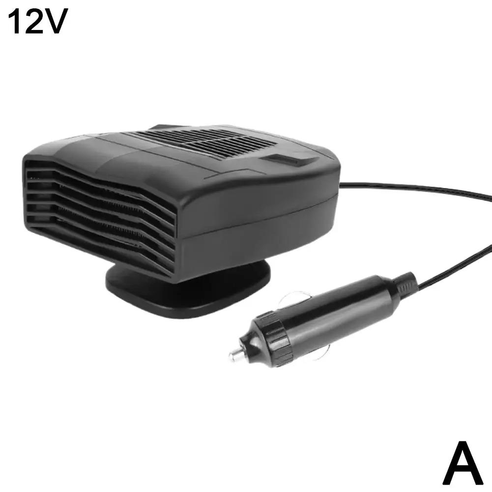 Auto Heizung Fan 12V/24V 2 In 1 Auto Heizung 360 Grad Rotation Auto Fenster Schnell Abtauung Defogger für Auto Auto Zubehör C7O3