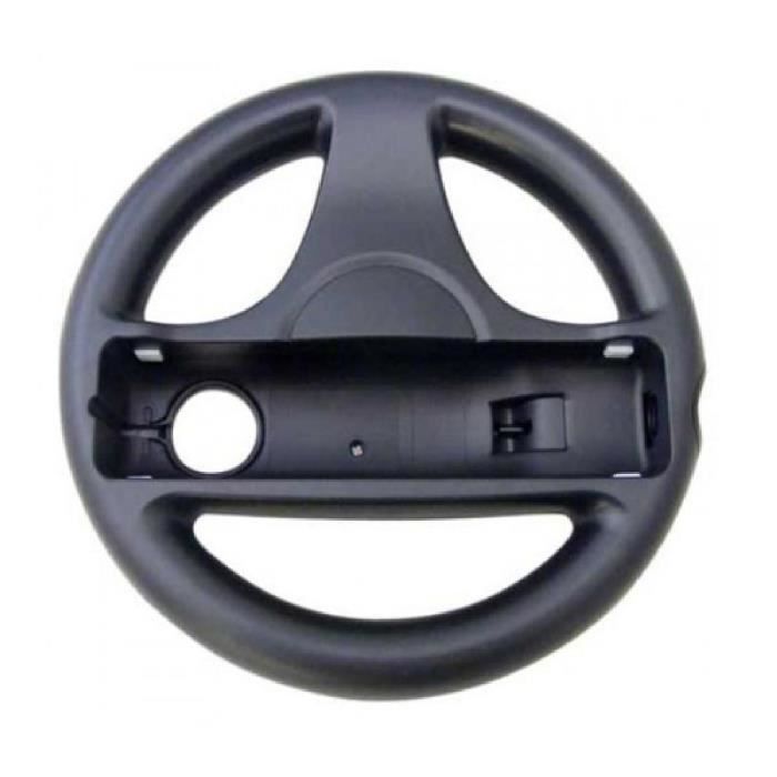 Schwarz für Nintendo Wii Mario Lenkrad Rennspiele ABS reine Farbe langlebig hohe Qualität schwarz