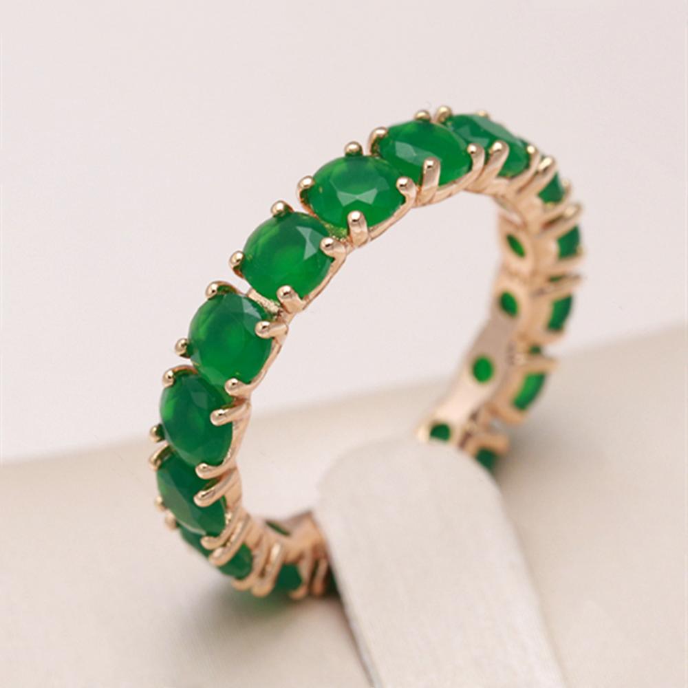 Mode Frosted Farbe Zirkonia Persönlichkeit Finger Ringe frauen Party Hochzeit Schmuck Geschenke 8 grün
