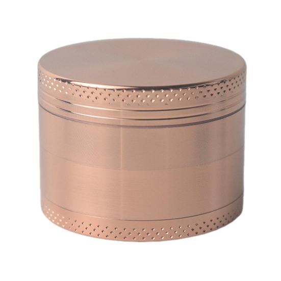Grinder Metall-Kräutermühle 1,6/2,5 Zoll Gewürzmühle Tragbarer Gewürzmixer zum Mahlen von getrockneten Chilischoten 40mm rose gold
