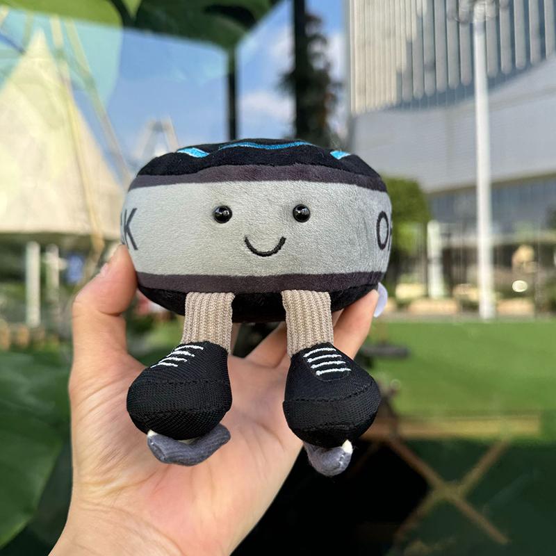 Niedliche Simulationsball-Serie Plüschtier Schlüsselanhänger Niedlich Eishockey Tennis Baseball Badminton Weicher Schlüsselanhänger Rucksackdekoration Geschenke