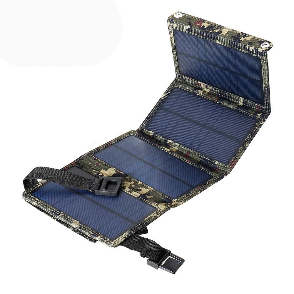 20 W Outdoor Camping Wandern USB Solar Panel Tragbare Solar Power Ladegerät Mobiltelefon Aufladen bunt
