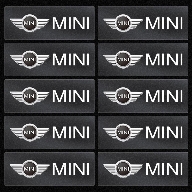 2/5/10 Stück Auto Innenraum Zufällige Aufkleber Auto Lenkrad Emblem Styling Für BMW Mini Cooper F54 F55 F56 R56 R60 SONE Roadster Clubman Coupé 10pcs