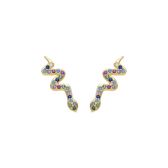 Luxenter Orksad Ohrringe 18 Karat Gold-Finish
