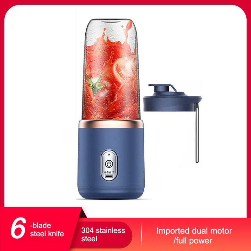 Entsafter Tragbare USB Lade Kleine Entsafter Student Heimgebrauch Multifunktionale Rühren Saft blau
