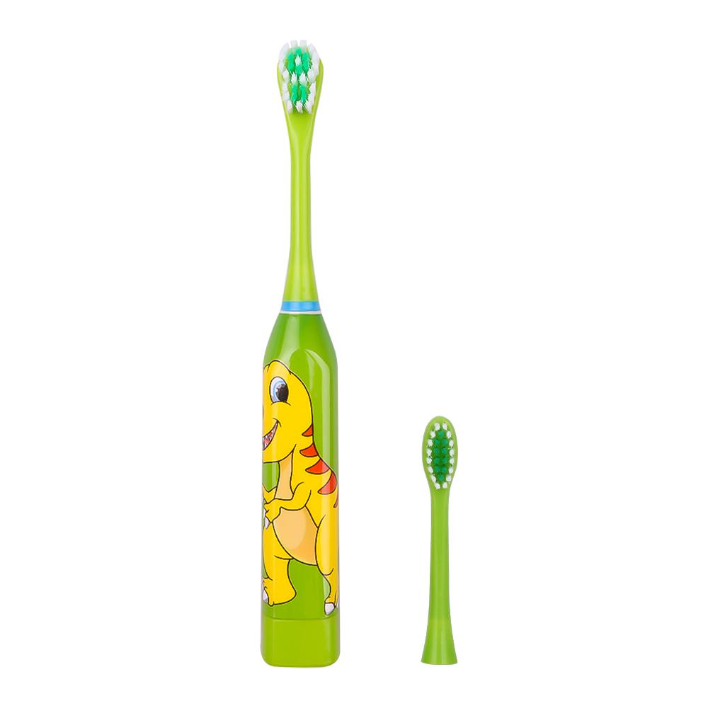 Kinder Elektrische Zahnbürste Wasserdichte Ultraschall Zahnbürste Cartoon Oral Reinigung Pinsel Zähne Pflege Pinsel grün
