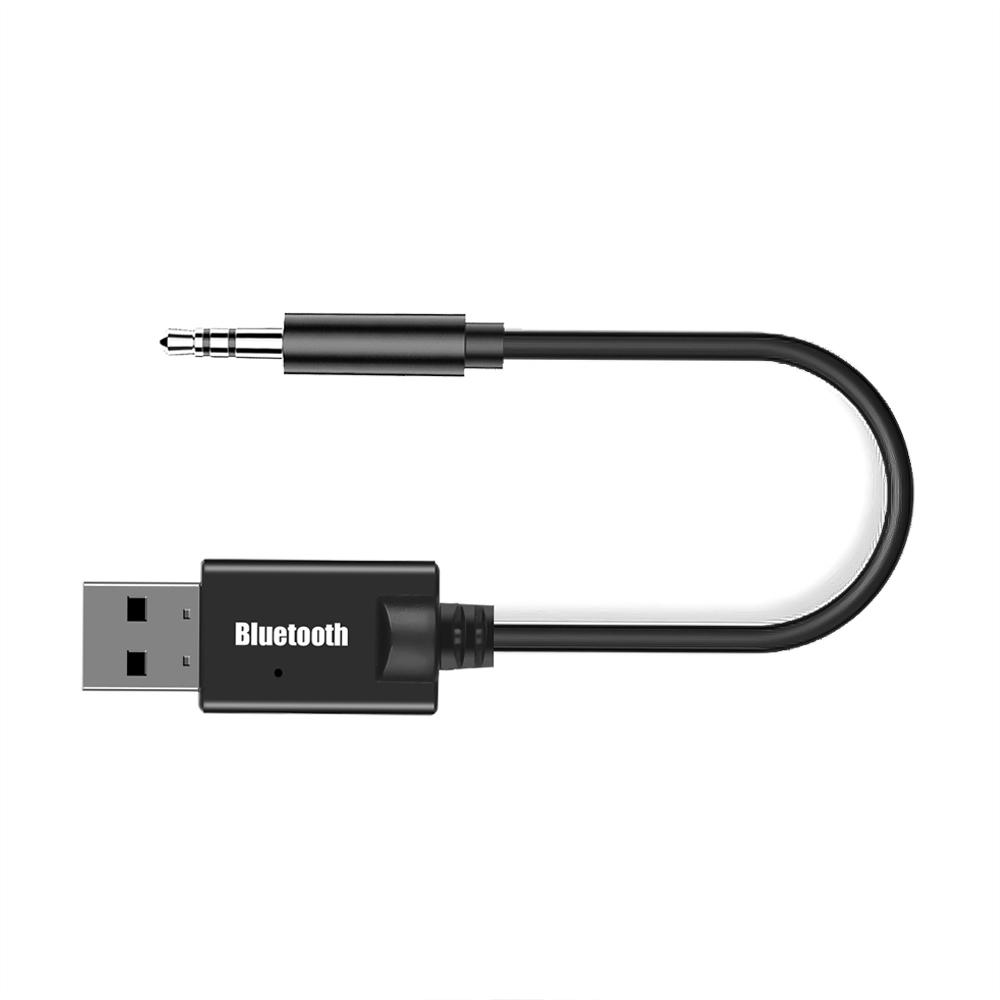 Bluetooth 5.0 Audio-Empfänger Drahtloser Musik-Stereo-Audio-Adapter 3,5-mm-AUX-Buchse USB-Dongle-Adapter Für PC Auto FM-Radio Lautsprecher