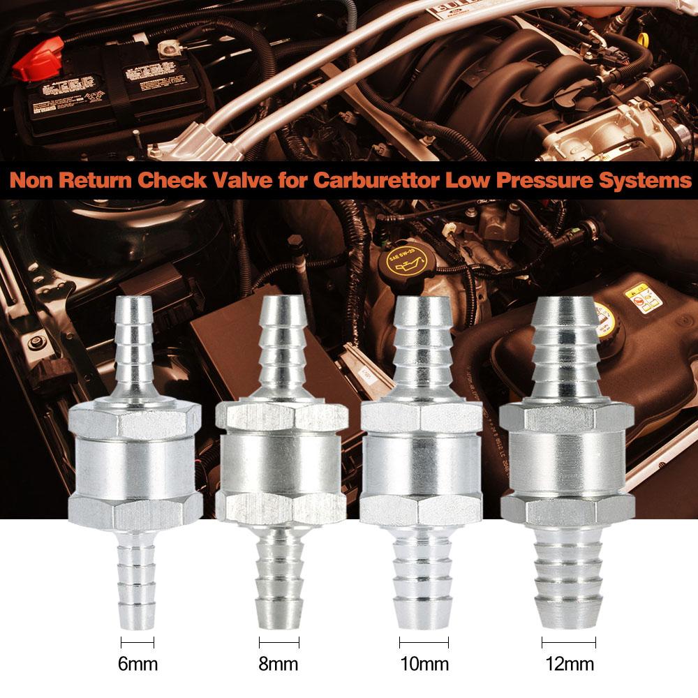 12 mm Kraftstoff-Einwegventil Benzin Diesel für Vergaser-Niederdruck-Ruel-Systeme 8 mm