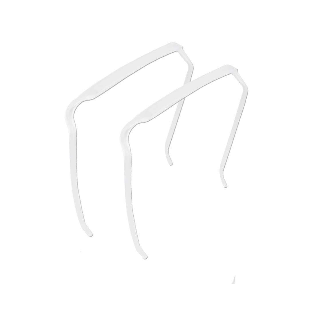 2 Stück dickes Haar, mittelgroße Stirnbänder für Damen, unsichtbarer Haarreifen, lockiges dickes Haar-Stirnband, Hand, lockiges dickes Haar, großes Stirnband 2pcs weiß