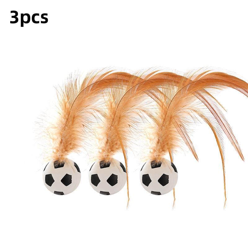 Interaktives Katzenspielzeug mit springendem Ball für den Innenbereich, rollender magischer Ball, neckender Stock, Katzen-/Hundespiel, Spielzeugzubehör