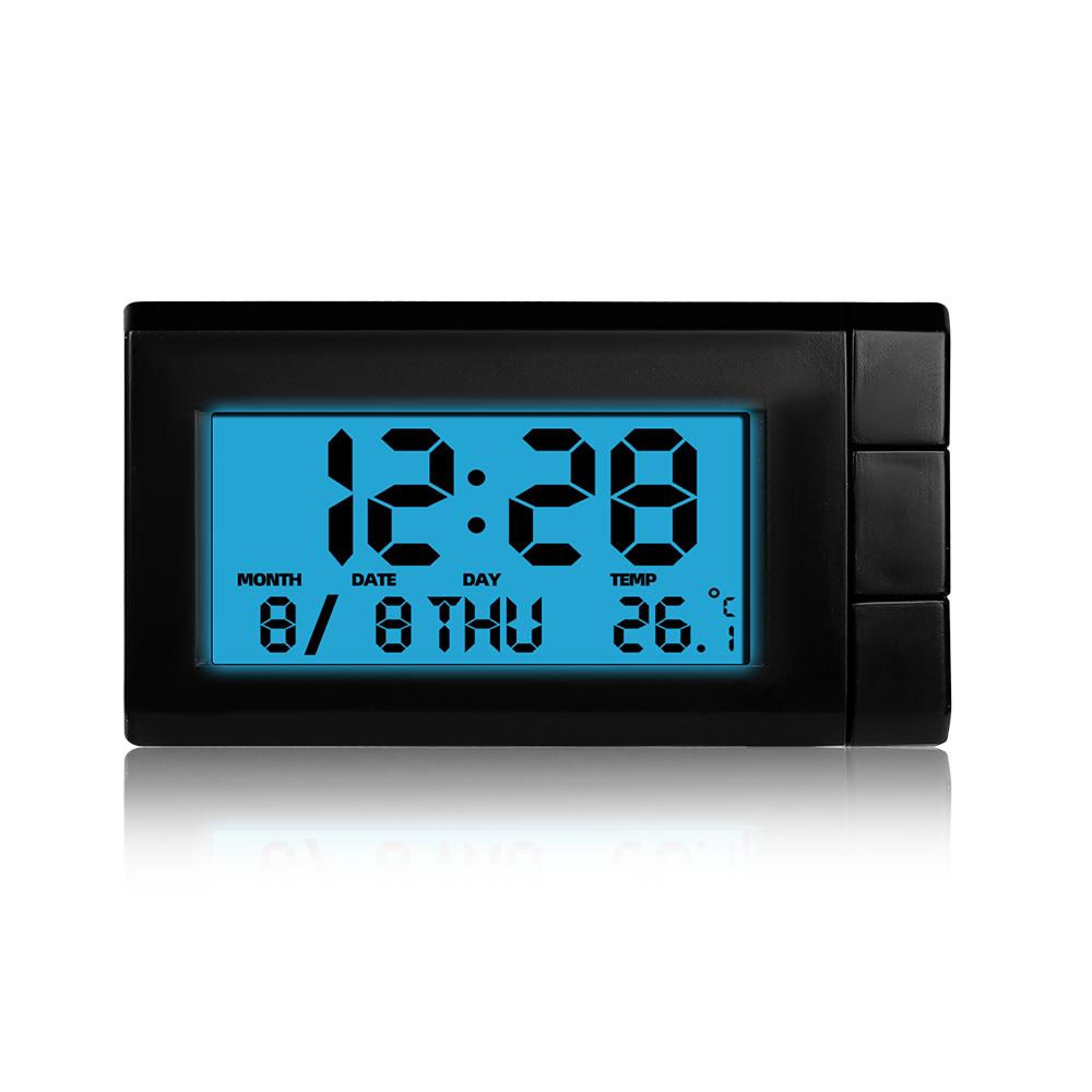 Auto Automobil Digitaluhr Temperatur Mini Auto Uhr Automotive Monat Datum Hintergrundbeleuchtung Auto Dekoration Ornament