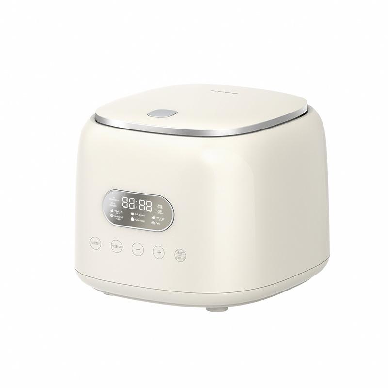 2,5L Intelligenter Multikocher mit 8 intelligenten Programmen, 400W, für zuckerreduziertes Kochen, 24-Stunden-Timer, Elektrischer Reiskocher, Warmhaltefunktion UK weiß