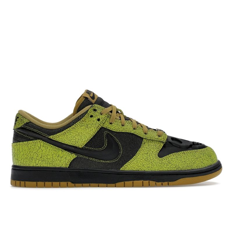 Nike Dunk Low Halloween Skull Unisex-Sneaker Grün Bright-Cactus Schwarz HV6103-300 40