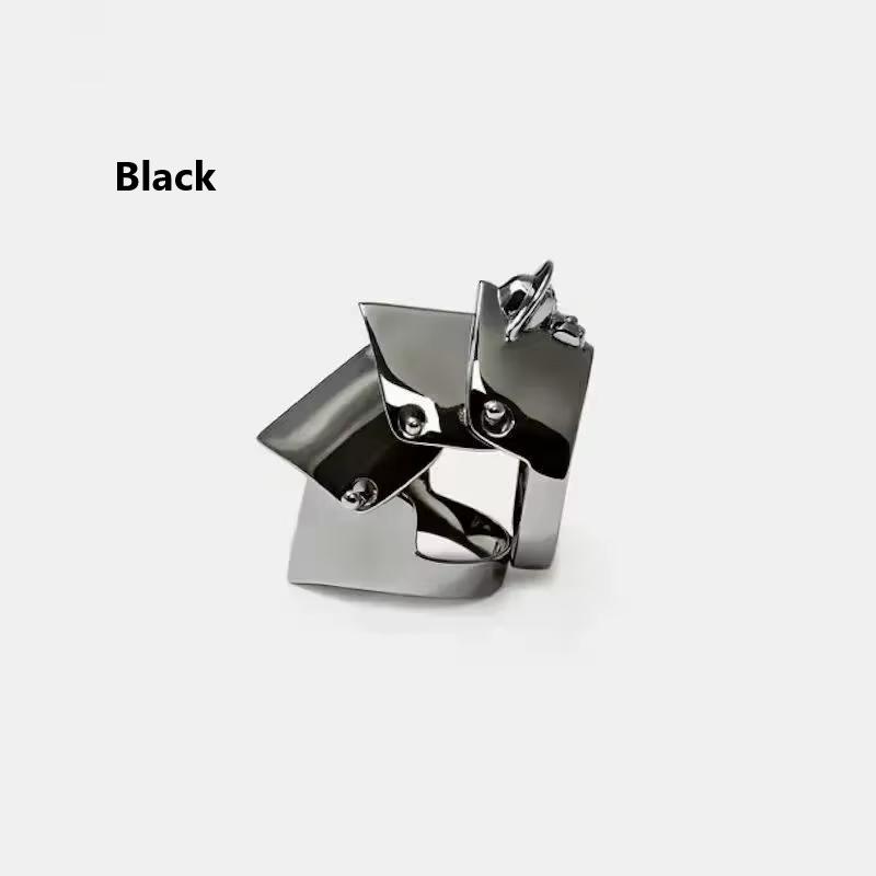 Oosaki Nana Anime Ringe Cosplay Punk Gothic Damen Herren Gelenk Rüstung Knöchel Metall Mehrschichtig Fingerringe Schmuck Geschenk Zubehör 7 schwarz