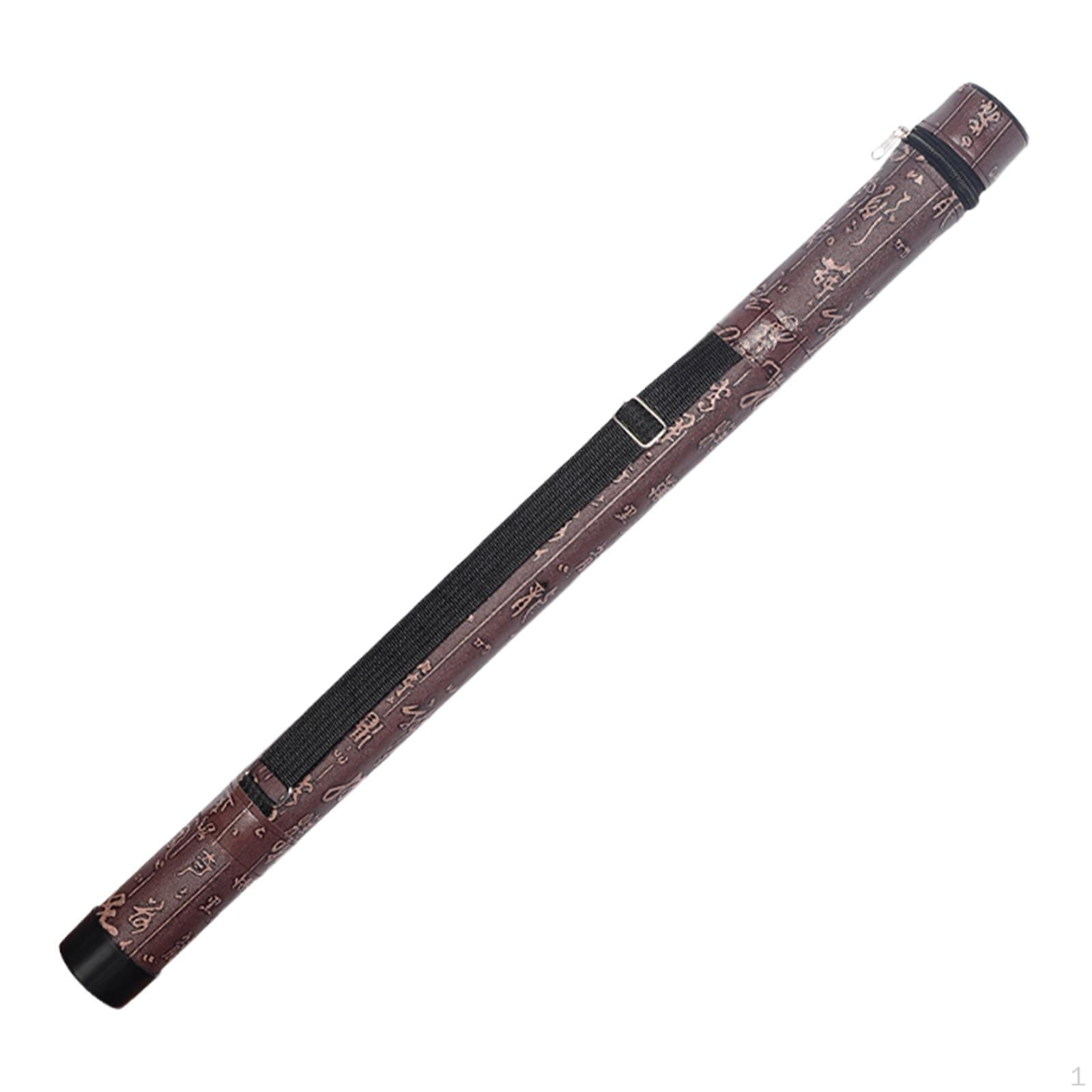 Bambusflöte Tragetasche Xiao Aufbewahrungskoffer Musikinstrumente Halter Mehrzweck Chinesisch 60cm