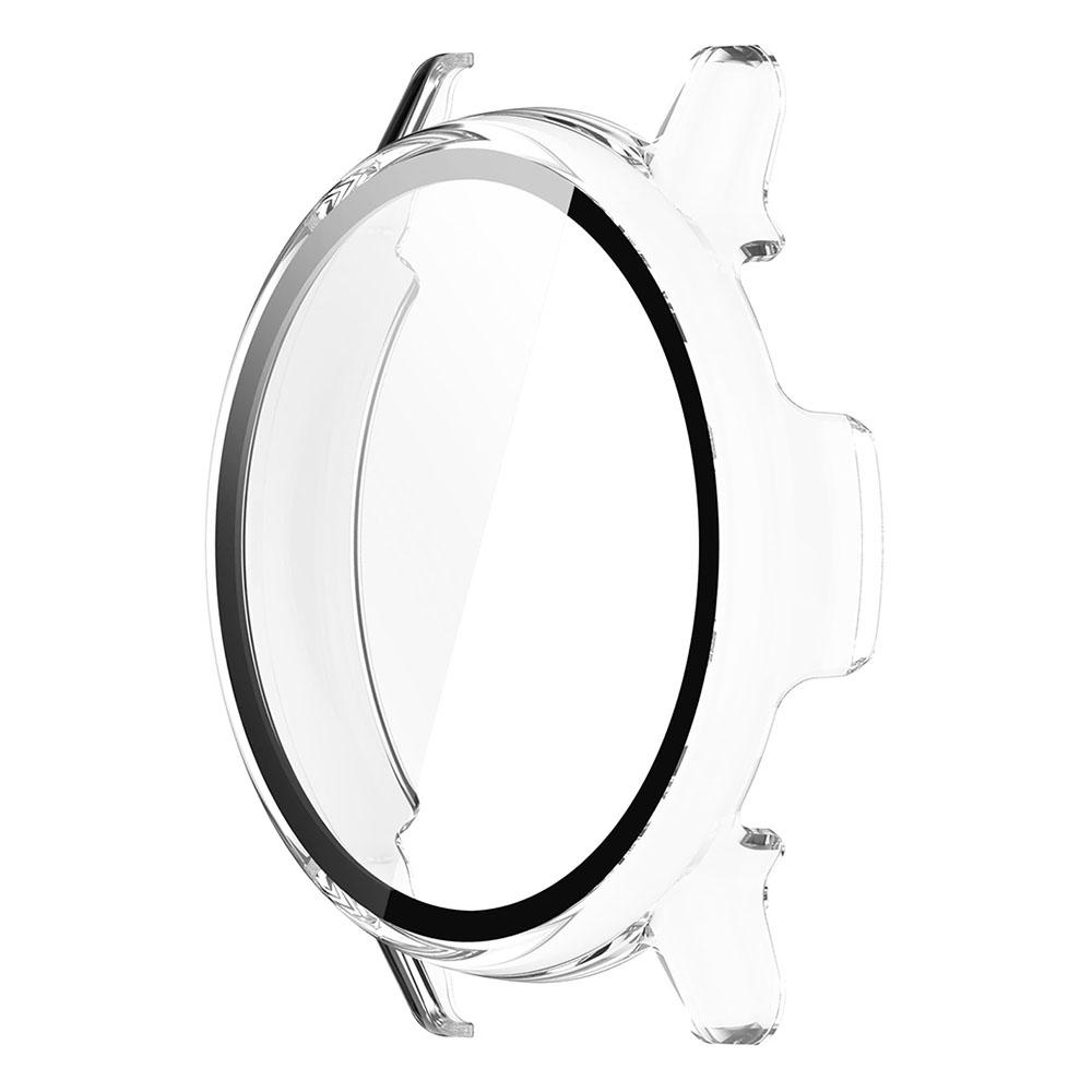 Schutzhülle aus PC + gehärtetem Glas für Garmin Vivoactive 5, GarminActive 5, Vollbild-Schutzhülle, Stoßstangenabdeckung For Garmin Vivoactive 5 transparent