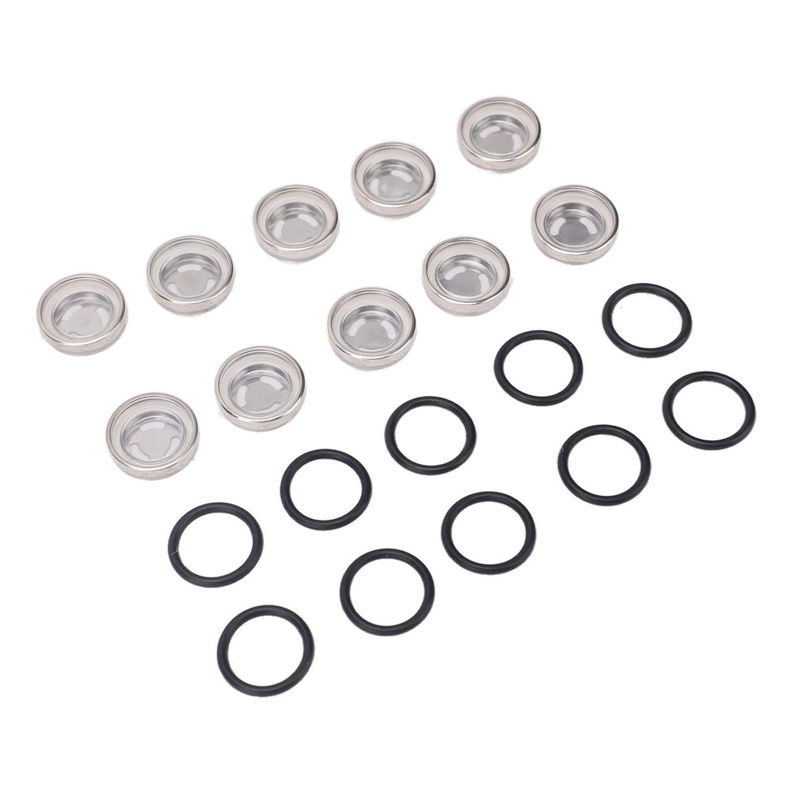 10 Stück Bremsflüssigkeitsbehälter Schauglas mit O-Ring Motorrad Bremsflüssigkeitsbehälter Fenster für Motorrad ATV 18mm / 0.71in