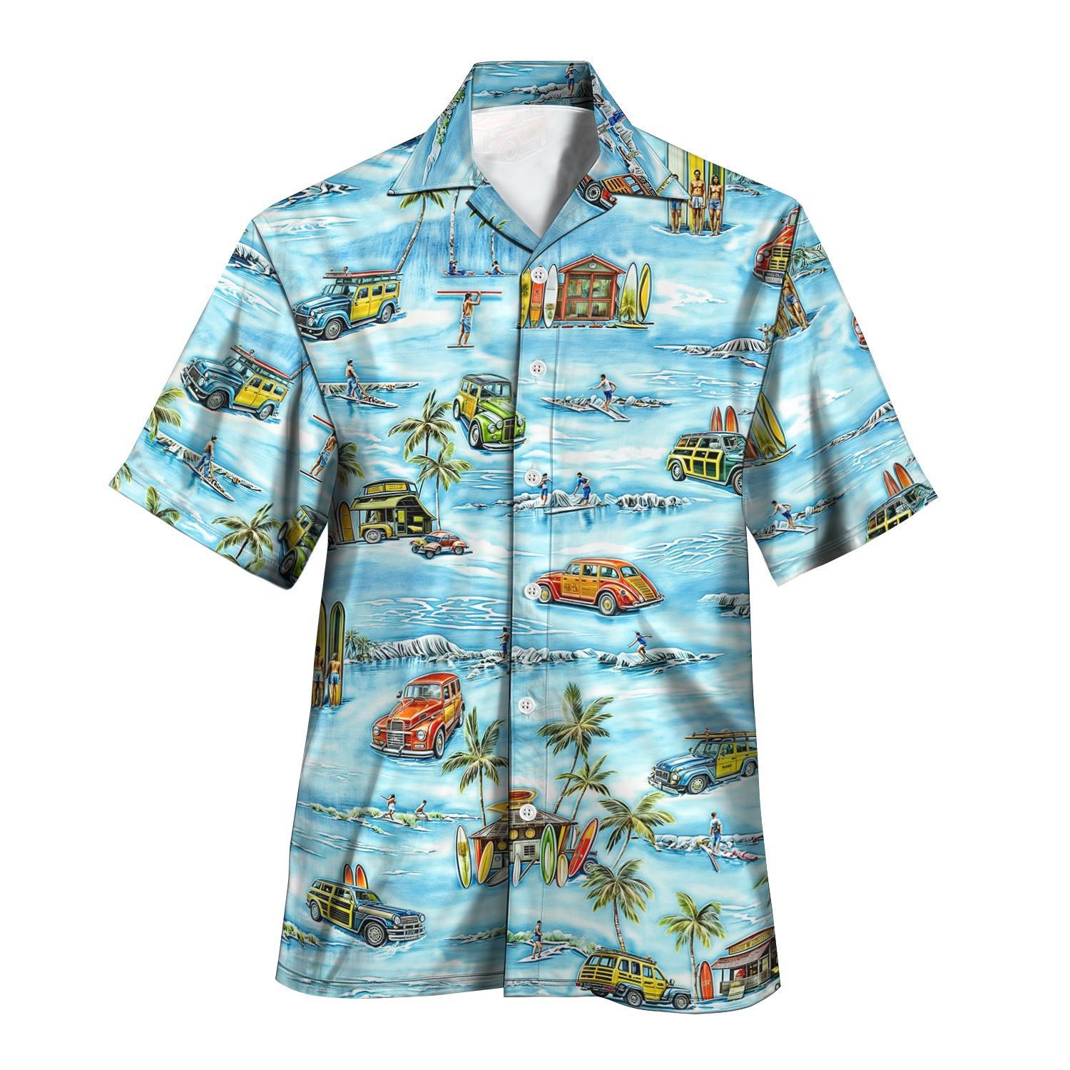 2025 neue Druck Hemd Tiki Hemd Männer Hawaiian Shirts Herren Retro Herren Plus Größe Hemd Casual Kurzarm Strand Bluse Männlichen tops XL white