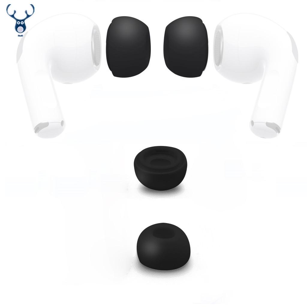 1 Paar Apple Airpods Pro Kopfhörer Silikon-Ersatz-Ohrstöpsel L schwarz
