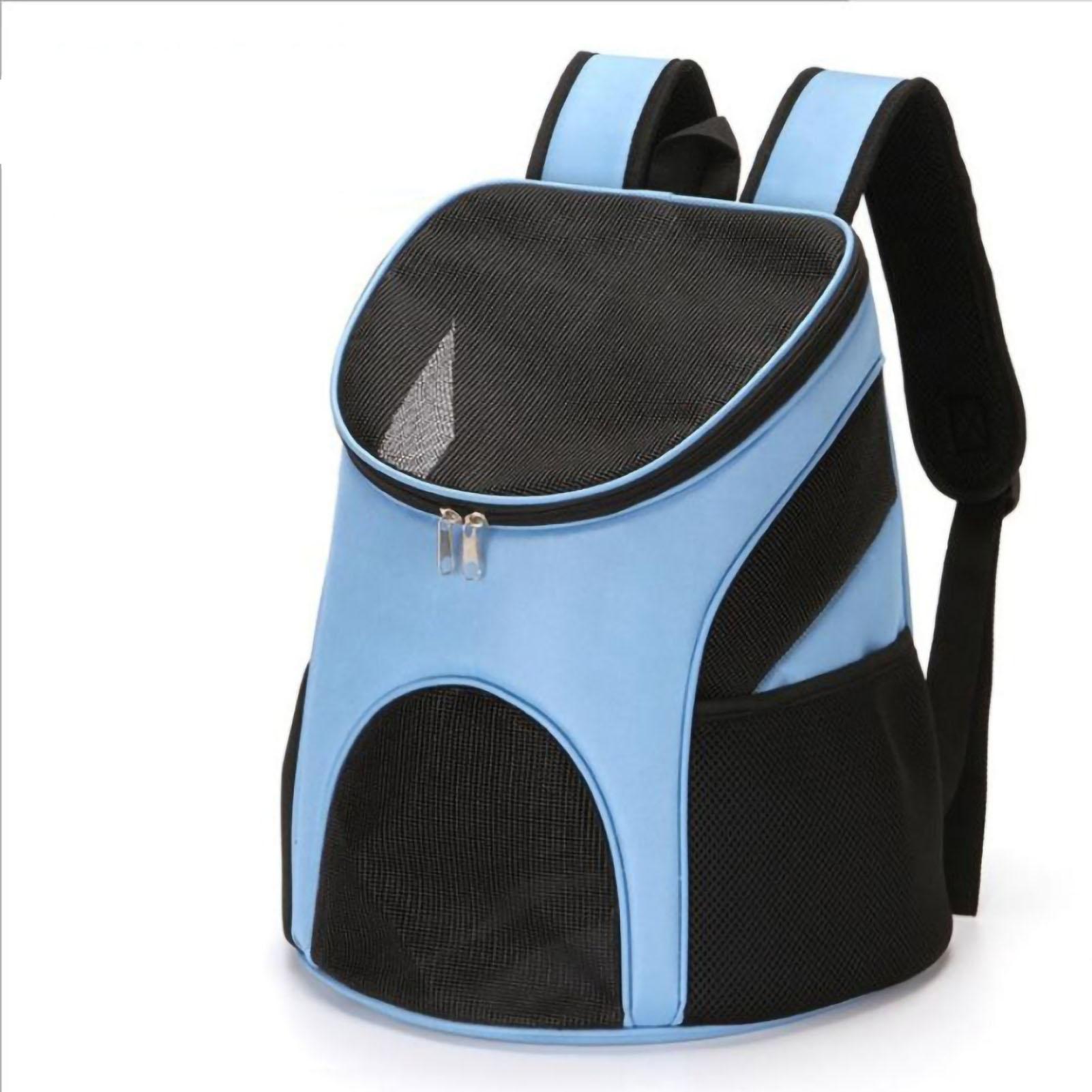 Haustier-Atmungsaktiver Rucksack, stoßfest, faltbar, Katzen-Reiseträger mit Tragegriff für Haustiere und Katzen S (30x25x35cm/11.8x9.8x13.8) himmelblaue