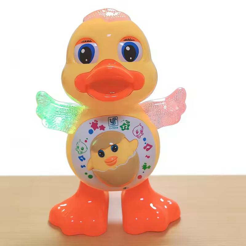 Lustiges tanzendes Entenspielzeug Elektrische Ente Interaktive Tanz-Musikanlage Ente mit blinkenden Lichtern Frühe Bildung für Baby-Kinder gray