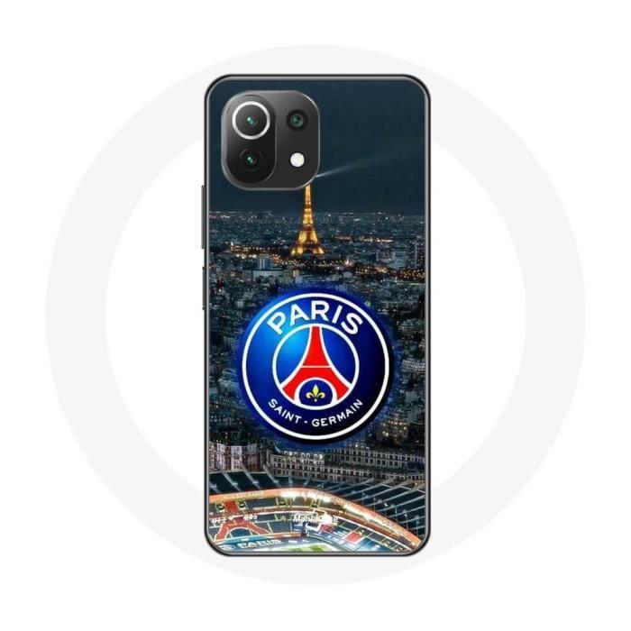 Xiaomi Mi 11 Lite Hülle PSG Logo Stadion Nacht Eiffelturm